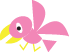 uccellino rosa